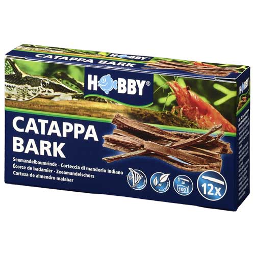 HOBBY Catappa Bark lot de 12 écorces de Badamier pour aquarium