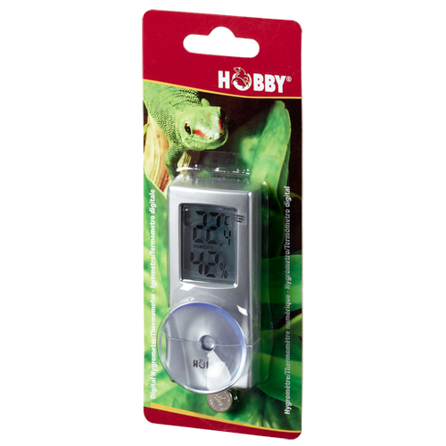 HOBBY Hygromètre/ Thermomètre numérique pour la mesure précise du taux d\'humidité et température en terrarium