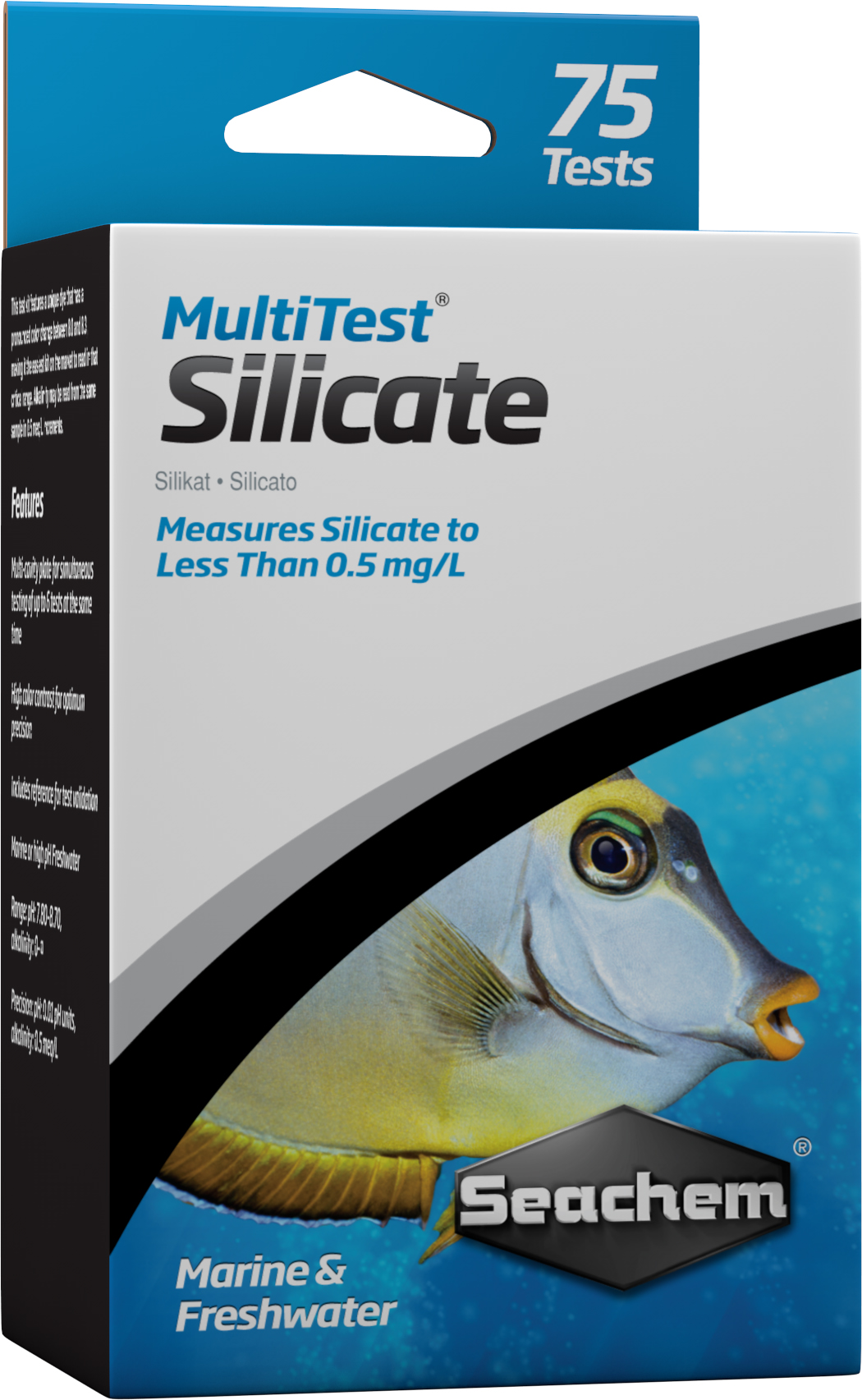 SEACHEM MultiTest Silicate pour le test précis de la teneur en Silicate en aquarium d\'eau douce et d\'eau de mer