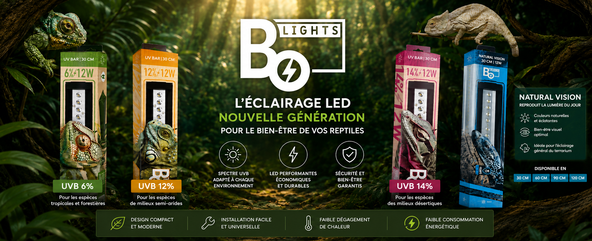 BO Lights : Découvrez la nouvelle gamme d'éclairage pour Reptiles