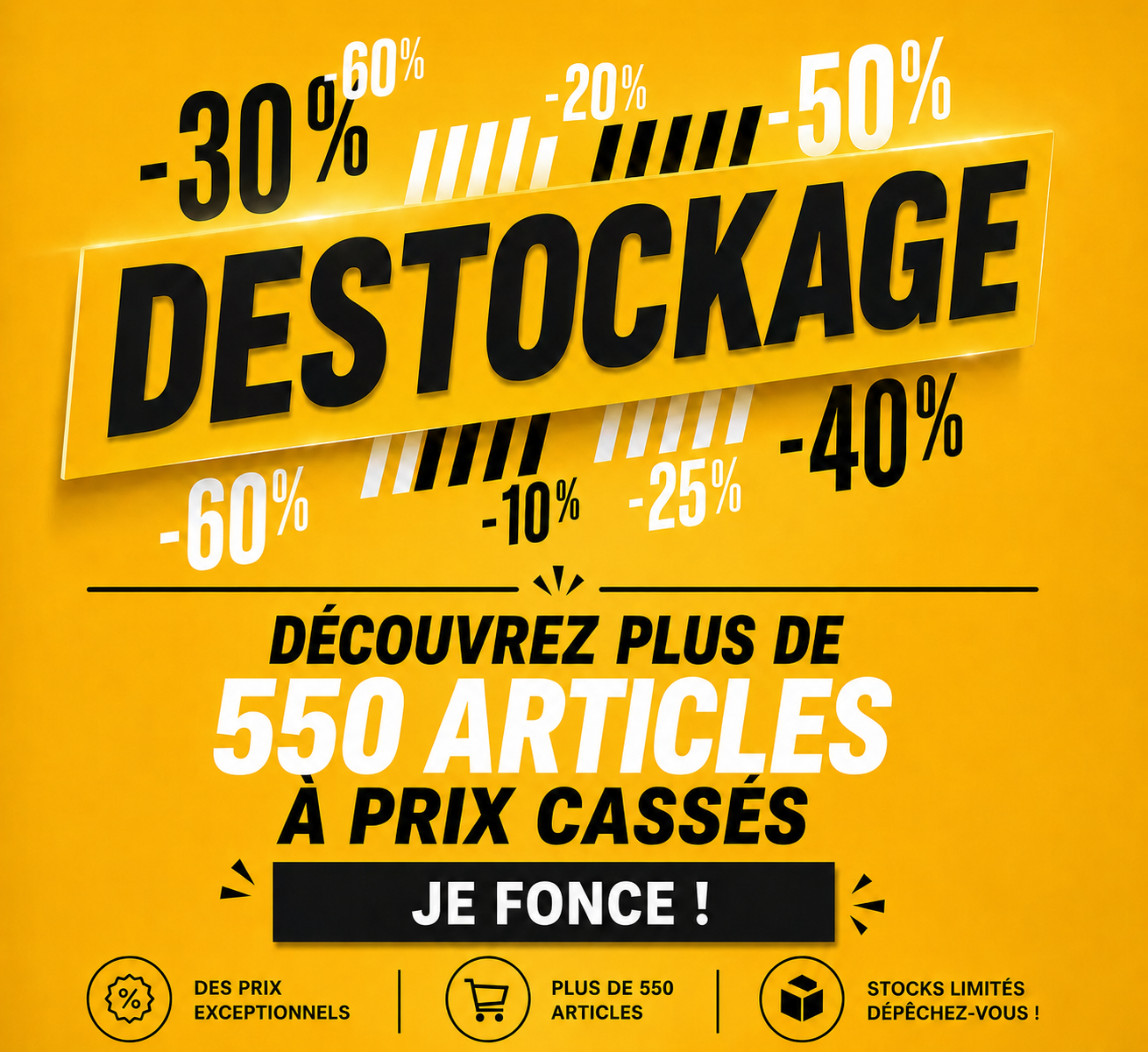 Déstockage sur plus de 550 articles d'aquariophilie, bassin et terrarium