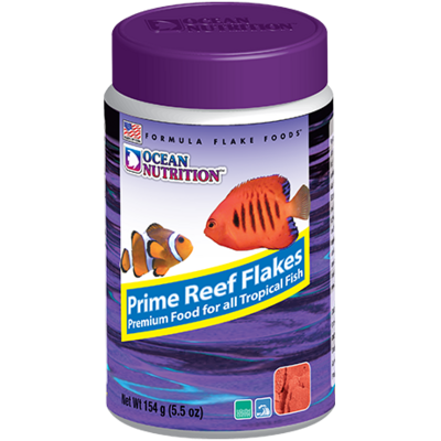 OCEAN NUTRITION Prime Reef Flocons 154 gr. nourriture à base de saumon, plancton, calmar, hareng, artémia pour poissons marins difficile à nourrir