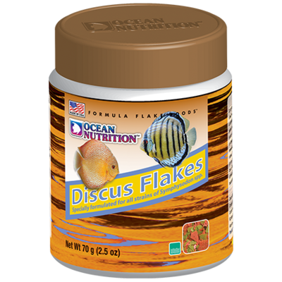 OCEAN NUTRITION Discus Flocons 70 gr. nourriture de base pour Discus avec ail et spiruline