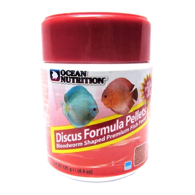 OCEAN NUTRITION Discus Granulés 125 gr. nourriture en forme de vers de vase pour Discus avec ail et spiruline