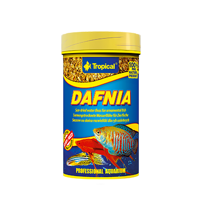 TROPICAL Dafnia 100 ml nourriture composée à 100% de puces d'eau séchées pour poissons carnivores et omnivores