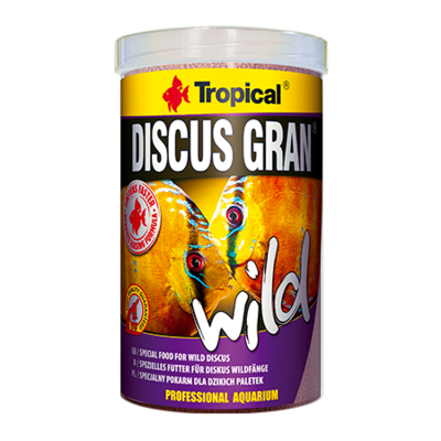 TROPICAL Discus Gran Wild 1L nourriture multi-ingrédients en granulées avec algues, krill et fruits pour Discus