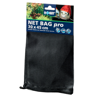 HOBBY Net Bag pro 30 x 45 cm sac à masse filtrante réutilisable pour aquarium d'eau douce, eau de mer et bassin