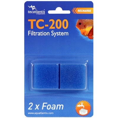 AQUATLANTIS TC-200 2x Foam lot de 2 cartouches de mousse pour filtre TC200