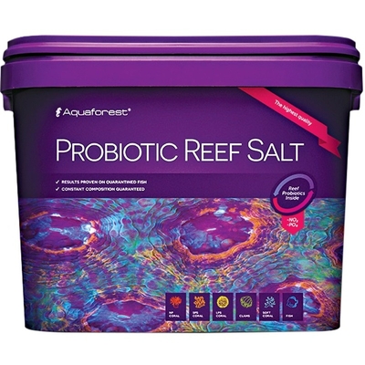 AQUAFOREST Probiotic Reef Salt 10 Kg sel synthétique avec probiotique pour la croissance et la coloration des coraux