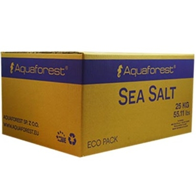 AQUAFOREST Sea Salt Box 25 Kg sel synthétique pour aquarium marin avec coraux peu exigeants