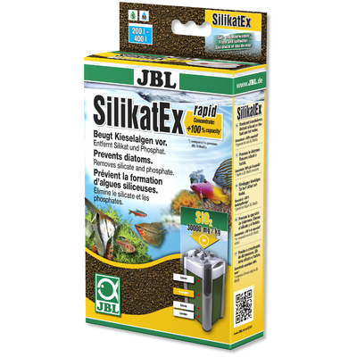 JBL SilikatEx Rapid 400 gr élimine les Silicates et Phosphates pour empêcher la prolifération des algues diatomées
