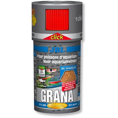 JBL Grana Click 100 ml nourriture premium en granulés pour petits poissons avec doseur