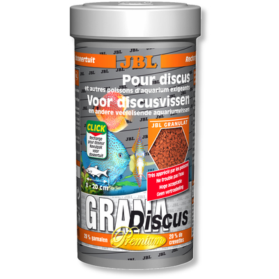 JBL Grana Discus 250 ml nourriture prémium en granulés pour Discus