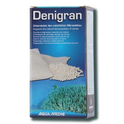 AQUA MEDIC Denigran 4 x 50 gr masse filtrante anti-nitrate pour aquarium d'eau douce et d'eau de mer jusqu'à 200 L