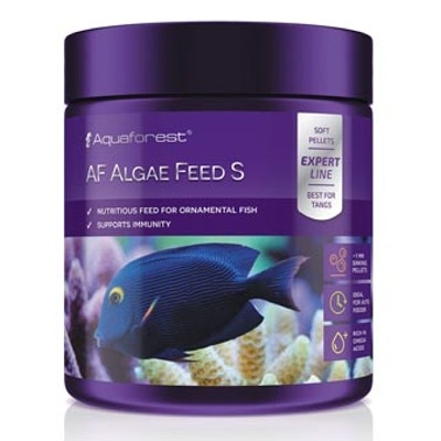 AQUAFOREST AF Algae Feed S 120 gr nourriture à base d'algues en granulés de 1 mm spéciales poissons marins herbivores