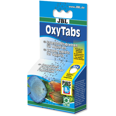 JBL OxyTabs 50 comprimés pour l'apport d'oxygène dans l'aquarium ou pendant le transport de poissons