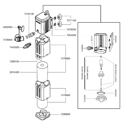 EHEIM Pièces détachées pour filtre Eheim PowerLine 200 (2048)