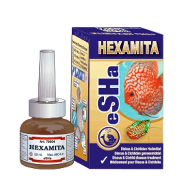 ESHA Hexamita 20ml traitement efficace contre les maladies courantes des Discus et autres Cichlidés