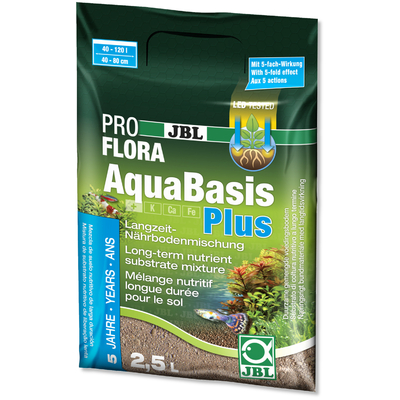 JBL ProFlora AquaBasis Plus 2,5 L substrat nutritif pour aquarium de 40 à 120 L ou 40 à 80 cm