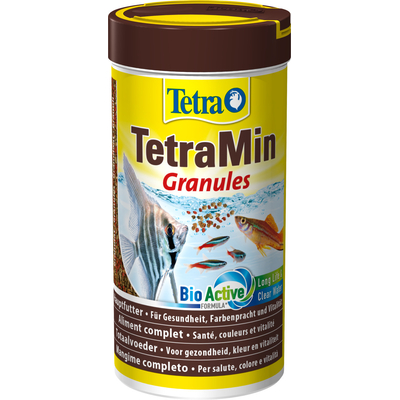 TETRA TetraMin Granules 250 ml aliment complet en granulés, idéal pour les poissons de pleine eau