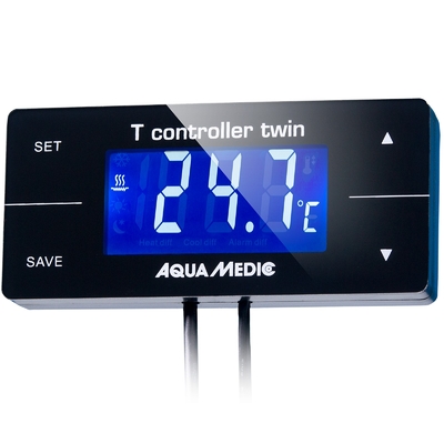 AQUA MEDIC T Controller Twin contrôleur numérique de température avec double prise pour groupe froid et chauffage