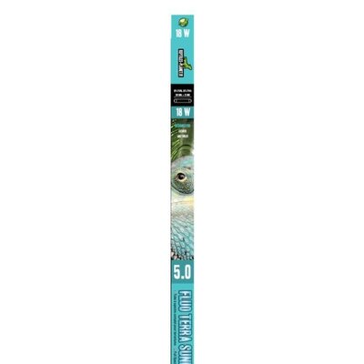 REPTILES PLANET Terra Sunlight 5.0 tube néon T8 18W 60 cm avec 5% d'UV-B et UV-A pour tortues et lézards