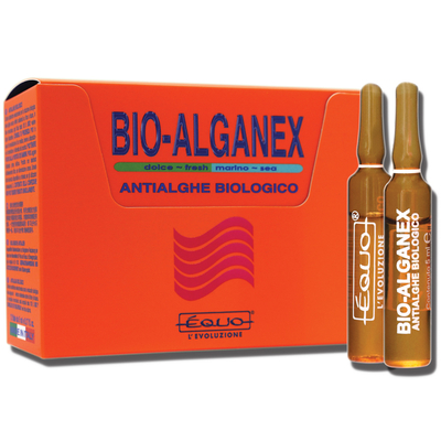EQUO Bio-Alganex 12 Ampoules anti-algues biologique pour aquarium d'eau douce et d'eau de mer