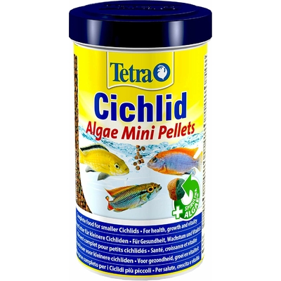 TETRA Cichlid Algae Mini 500 ml aliment complet enrichi en Spirulina pour Cichlidés herbivores de petite taille
