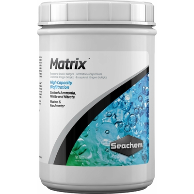 SEACHEM Matrix 2L masse de filtration biologique à haute densité pour aquarium d'eau douce et d'eau de mer