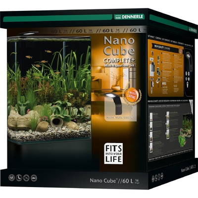 Avis DENNERLE Nano Cube Complete+ 60 L nano-aquarium 38 x 38 x 43 cm avec  substrat, gravier, filtration et éclairage Style LED L - Aquariums par  marques/Aquariums Dennerle -  - Aquariophilie
