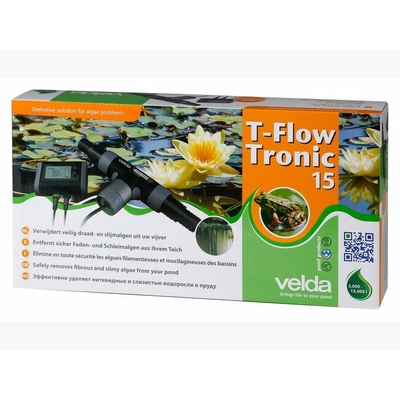 VELDA T- Flow Tronic 15 appareil anti-algues par impulsions électriques pour bassin de 3000 à 15000 L
