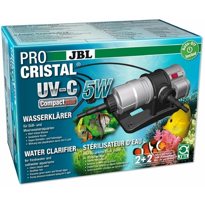 JBL ProCristal Compact Plus UV-C 5 W stérilisateur UV pour aquarium de 100 à 300 L