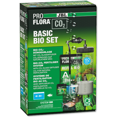 JBL ProFlora CO2 Basic Bio Set kit fertilisation au bio-CO2 avec diffuseur extensible pour aquarium de 40 à 80 L