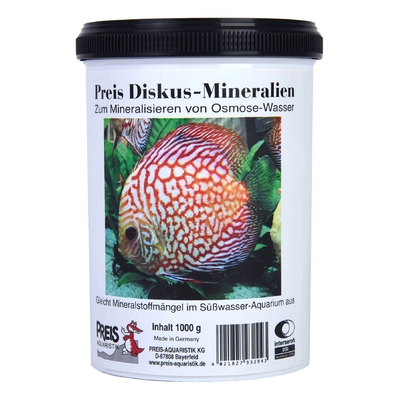 PREIS Sel Minéral Discus 1 kg pour la minéralisation de l'eau osmosée dans les aquariums de Discus