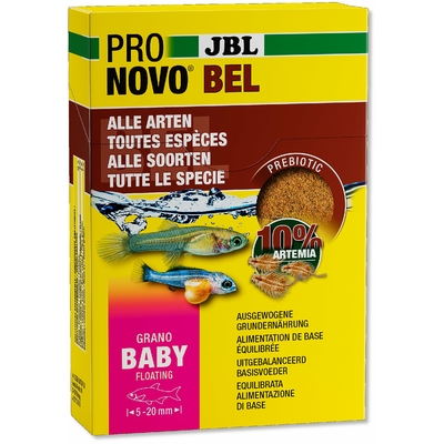 JBL ProNovo Bel Grano Baby 3 x 10 ml nourriture d'élevage en granulés pour alevins de 5 à 20 mm