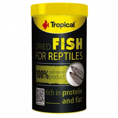 TROPICAL Dried Fish 250ml petits poissons séchés pour tortues aquatiques et lézards