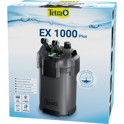 TETRA EX 1000 Plus filtre externe 1150 L/h performant et prêt à l'emploi pour aquarium de 150 à 300 L