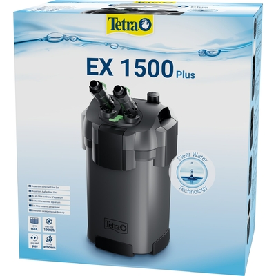 TETRA EX 1500 Plus filtre externe 1900 L/h performant et prêt à l'emploi pour aquarium de 300 à 600 L