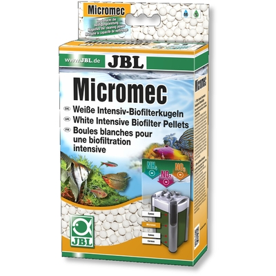 JBL MicroMec 1 L billes blanches ultra poreuses en verre fritté pour une filtration biologique intensive