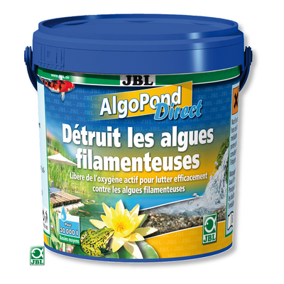 JBL AlgoPond direct 1 KG élimine rapidement les algues filamenteuses dans les bassins jusqu'à 20000 litres