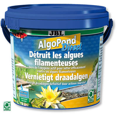 JBL AlgoPond direct 2,5 KG élimine rapidement les algues filamenteuses dans les bassins jusqu'à 50000 litres