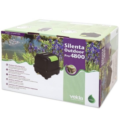 VELDA Silenta Outdoor 4800 kit aération complet pour bassin de jardins à débit de 4800L/h