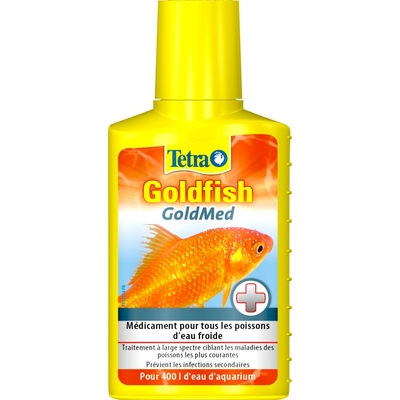 TETRA Goldfish GoldMed 100 ml traitement multi-maladies pour poissons rouges et autre poissons d'eau froide