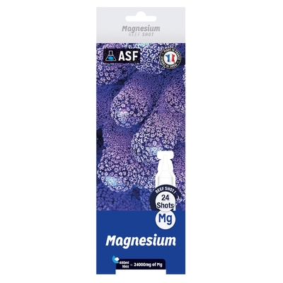 AQUARIUM SYSTEMS Magnesium 24 Shots x 20 ml (480 ml) augmente la concentration de magnésium en aquarium récifal