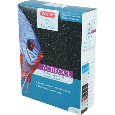 ZOLUX ActiKool 2 1,8L charbon super actif qui clarifie et absorbe les toxines en aquarium d'eau douce eau de mer