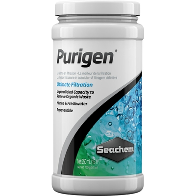 SEACHEM Purigen 250 ml masse de filtration synthétique absorbant les mauvaises substances dans l'eau de l'aquarium