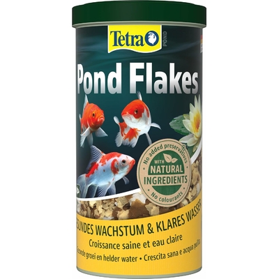TETRA Pond Flakes 1L aliment complet en flocons spécialement conçu pour les petits poissons de bassin