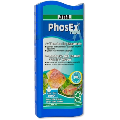 JBL PhosEx Rapid 250 ml élimine en quelques heures les phosphates et stop la prolifération des algues