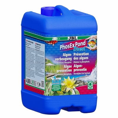 JBL PhosEx Pond Direct 4,95 L anti-phosphates contre les algues dans les bassins jusqu'à 100000 L