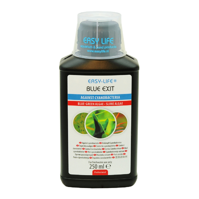 EASY-LIFE Blue Exit 250ml élimine les algues bleues ou Cyanobactéries en aquariums d'eau douce jusqu'à 400 L
